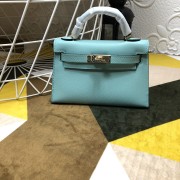 Fake Hermes Mini Kelly Gold Hardware Blue Bags RS23302