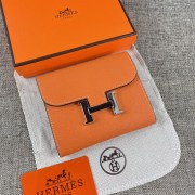 Fake Hermes Silver Hardware Brown Wallet RS22114