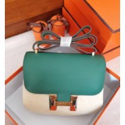 Hermes Constance 18cm Epsom Calfskin Original Leather Handstitched Gold Hardware, Malachite Z6 RS00441