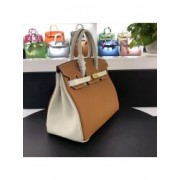 Hermes Horseshoe Birkin Tri-Color 30cm Epsom Calfskin Handstitched, Atoll 3P, Rose Confetti 1Q, Soufre C9 RS16973
