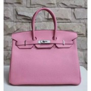 Knockoff Hermes Horseshoe Birkin 25cm Epsom Calfskin Bag Handstitched, Rose Confetti 1Q/Noir Black RS12833