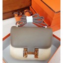 Hermes Constance 23cm Epsom Calfskin Original Leather Handstitched Palladium Hardware, Grey CK93 RS034222
