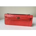 Hermes Kelly 31cm Wallet Handstitched, Fuschia Red 5J RS07580