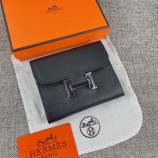 Cheap Hermes Black Silver Hardware Wallet RS22110