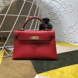Fake Hermes Mini Kelly Gold Hardware Red Bags RS23301