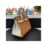 Hermes Horseshoe Birkin Tri-Color 30cm Epsom Calfskin Handstitched, Atoll 3P, Rose Confetti 1Q, Soufre C9 RS16973
