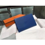 Knockoff Hermes Calvi Card Holder Case Handstitched Taurillon Clemence Calfskin, Blue de Malte RS01881