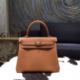 Knockoff Hermes Kelly 25cm Togo Calfskin Original Leather Bag Handstitched Gold Hardware, Gold CK37 RS14787