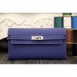 Knockoff Hermes Kelly Longue Wallet In Electric Blue Epsom Leather RS15274