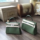 Sale 1:1 Hermes Kelly 28cm/32cm Togo Calfskin Original Leather Bag Handstitched Palladium Hardware, Canopee CKV6 RS14478