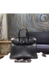 Best Hermes So Black Matte Alligator Crocodile Birkin 35cm Handstitched, So Black RS13552