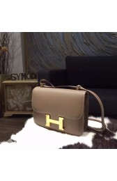 Best Imitation Hermes Constance 23cm Epsom Calfskin Original Leather Handstitched Gold Hardware, Etoupe CK18 RS02102