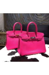 Best Replica Hermes Birkin 30cm Epsom Calfskin Bag Handstitched, Rose Tyrien E5 RS11766