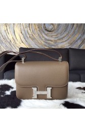 Cheap Hermes Constance 23cm Epsom Calfskin Original Leather Handstitched Palladium Hardware, Etoupe RS12742