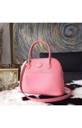 Cheap Knockoff Hermes Bolide 27cm Epsom Calfskin Leather Bag Palladium Hardware Handstitched, Rose Confetti 1Q RS02401