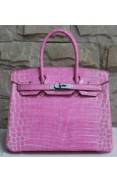 Copy Hermes Horseshoe Birkin 30cm Bag Handstitched, Rose Confetti 1Q/Anemone P9 RS00882