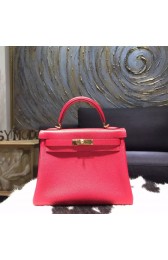 Copy Hermes Horseshoe Kelly 28cm Togo Calfskin Original Leather Bag Handstitched Gold Hardware, Rose Jaipur T5, Rouge Pivoine 2R RS20303