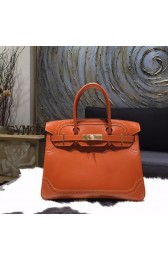 Fake Hermes Birkin Ghillies Limited Edition 30cm Box Calfskin Leather Bag Handstitched Gold Hardware, Tadelakt Fauve CK34 RS07102