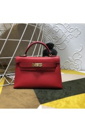 Fake Hermes Mini Kelly Gold Hardware Red Bags RS23301