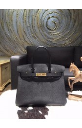 Hermes Birkin 30cm Epsom Calfskin Bag Handstitched Gold Hardware, Noir Black RS09639