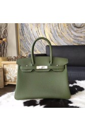 Hermes Birkin 30cm Togo Calfskin Bag Handstitched Palladium Hardware, Canopee V6 RS14154