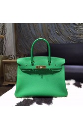 Hermes Birkin 30cm Togo Calfskin Bag Original Leather Hand Stitched Gold Hardware, Bambou 1K RS16713