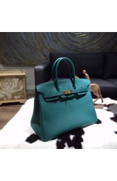 Hermes Birkin 35cm Togo Calfskin Leather Bag Gold Hardware Handstitched, Malachite Z6 RS01872