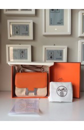 Hermes Constance 17cm Togo Calfskin Original Leather Hand Stitched R Stamp, Orange RS15944