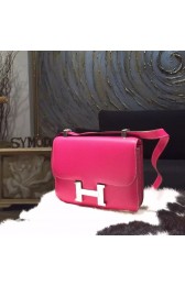 Hermes Constance 23cm Epsom Calfskin Original Leather Handstitched Palladium Hardware, Rose Tyrien E5 RS05339