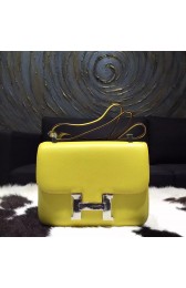 Hermes Constance 23cm Epsom Calfskin Original Leather Handstitched Palladium Hardware, Soufre C9 RS01303