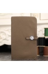 Hermes Dogon Combine Wallet In Etoupe Leather RS01305