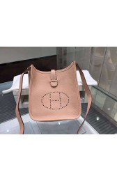 Hermes Evelyne Mini TPM Taurillon Clemence Palladium Hardware Handstitched High Quality, Gris Tourterelle CK81 RS17800