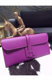 Hermes Jige Elan Clutch 29cm Epsom Calfskin Handstitched, Anemone P9 RS00305