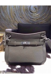 Hermes Jypsiere 28cm Gypsy Bag Elephant Gray 6C Togo Palladium RS01182
