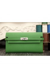 Hermes Kelly Longue Wallet In Bamboo Epsom Leather RS08398