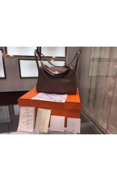 Hermes Lindy 30cm Togo Palladium Hardware Hand Stitched, Etoupe RS20270