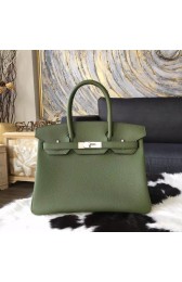 High Quality Hermes Birkin 30cm Togo Calfskin Bag Handstitched Palladium Hardware, Canopee V6 RS11069