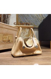 High Quality Replica Hermes Lindy 26/30cm Taurillon Clemence Calfskin Bag Handstitched, Parchemin 3C RS20556