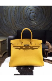 Imitation Hermes Birkin 35cm Togo Calfskin Bag Handstitched Palladium Hardware, Soleil 9H RS06228