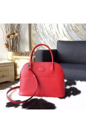 Imitation High Quality Hermes Bolide 27cm Epsom Calfskin Leather Bag Palladium Hardware Handstitched, Rouge Casaque Q5 RS10756