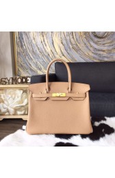 Knockoff Best Hermes Birkin 30/35cm Togo Calfskin Bag Handstitched Gold Hardware, Tabac Camel CK24 RS20994