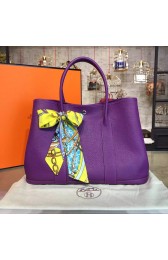 Replica Hermes Garden Party 36cm Togo Calfskin Leather Palladium Hardware High Quality, Ultraviolet RS21907