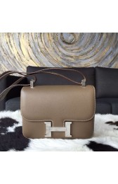Top Hermes Constance 23cm Epsom Calfskin Original Leather Handstitched, Etoupe RS19769