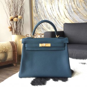 AAAAA Hermes Kelly 28cm Togo Calfskin Original Leather Bag Handstitched Gold Hardware, Colvert 1P RS13748