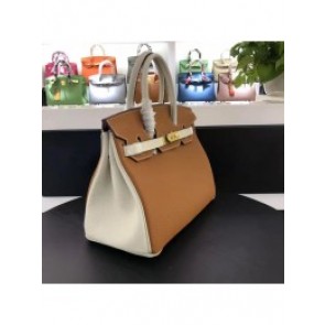 Hermes Horseshoe Birkin Tri-Color 30cm Epsom Calfskin Handstitched, Atoll 3P, Rose Confetti 1Q, Soufre C9 RS16973
