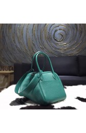 Best Quality Knockoff Hermes Lindy 26cm/30cm Taurillon Clemence Calfskin Bag Hand Stitched, Malachite Z6 RS04664
