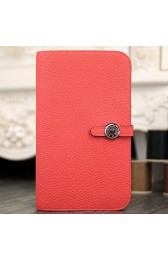 Copy Hermes Dogon Combine Wallet In Rose Lipstick Leather RS14515