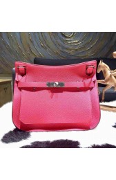 Copy Hermes Jypsiere 28cm Gypsy Bag Rose Lipstick U5 Togo Palladium RS11386