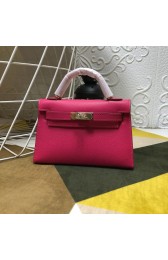 Designer Replica Hermes Mini Kelly Gold Hardware Red Bags RS23298