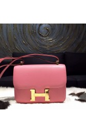 Fake Cheap Hermes Constance 24cm Epsom Calfskin Original Leather Hand Stitched Gold Hardware, Rose Confetti 1Q RS05773